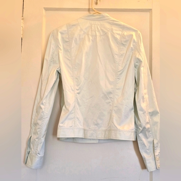 Calvin Klein Soft Green Cotton Fabric jacket style blouse/light jacket Like New! - Picture 7 of 7